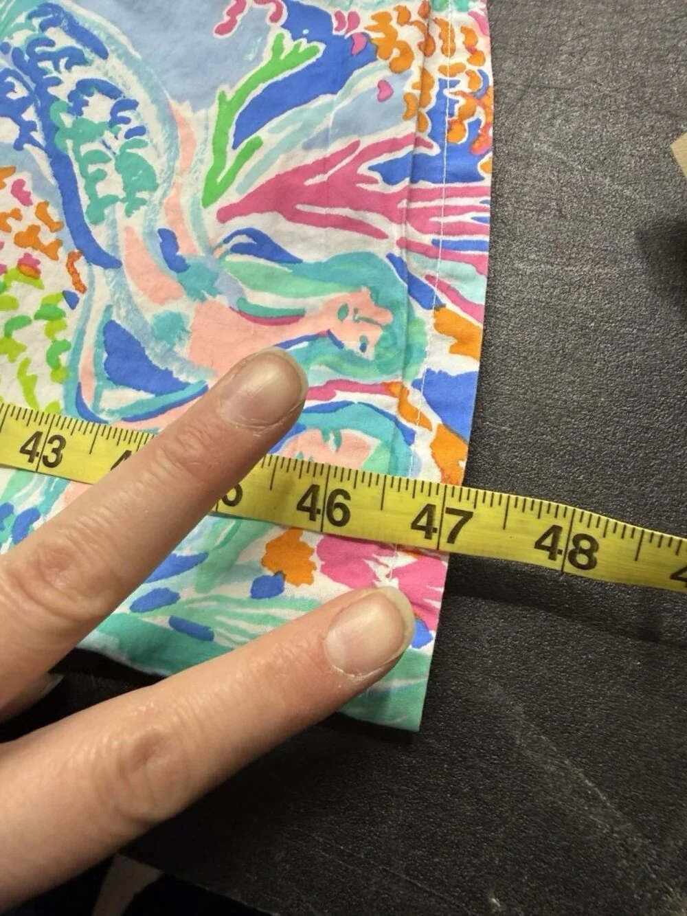 Lilly Pulitzer Pottery Barn Kids Full Flat Sheet Mermaid Cove Organic Cotton
